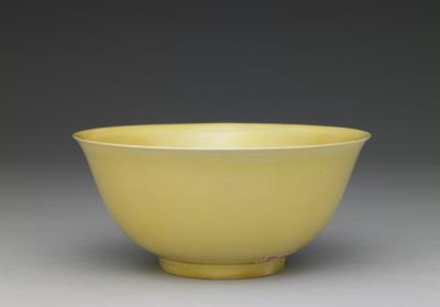 图片[3]-Bowl with yellow glaze, Qing dynasty, Kangxi reign (1662-1722)-China Archive